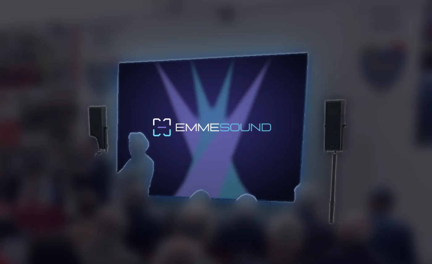 Ledwall montato da Emmesound per una presentazione